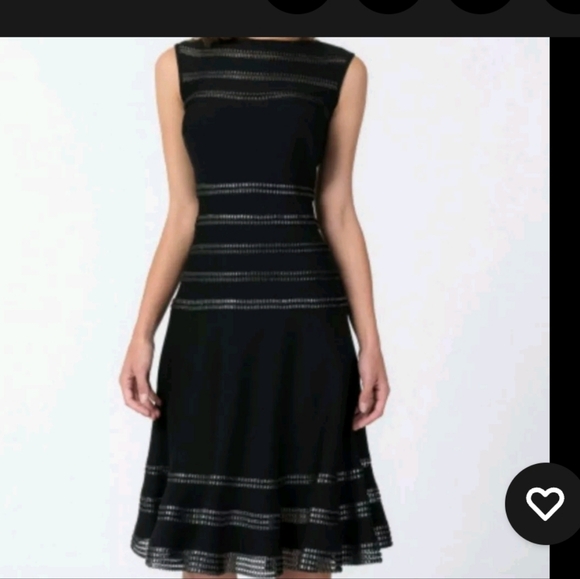 Tadashi Shoji metallic foil Dress - Picture 2 of 4